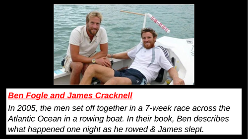 Ben Fogle & James Cracknell: EDUQAS Paper 2 Reading (Non-Fiction exam)