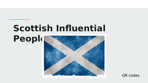 Scottish Influential People QR codes