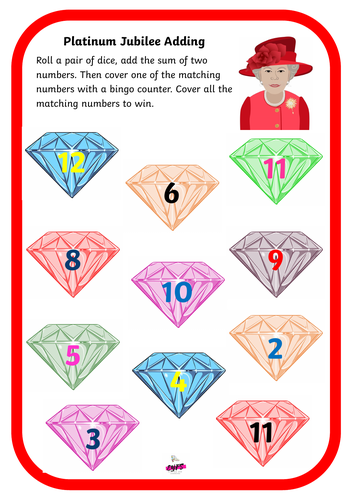 Queen's Jubilee Maths Game EYFS