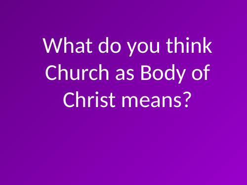 Church as Body of Christ and People of God