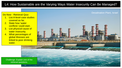 Managing Water AQA | Teaching Resources