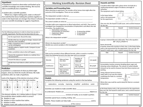 OCR Gateway GCSE Science Working Scientifically