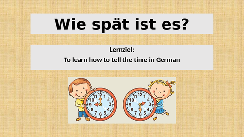 Y8 German - Wie spaet ist es?