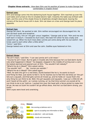 Power dynamics in Of Mice and Men