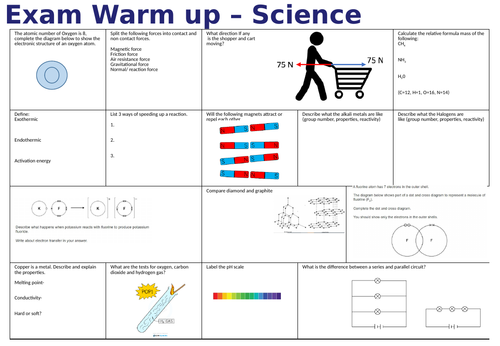 Physical Science AQA Synergy revision - GCSE