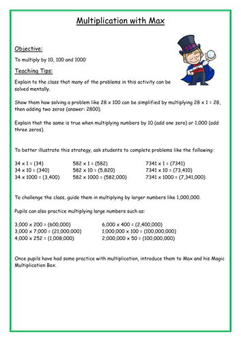 Multiplication with Max