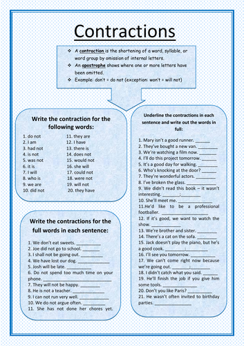 Contractions