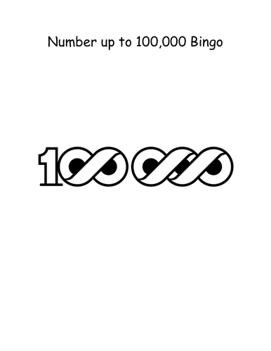 Number Recognition up to 100,000
