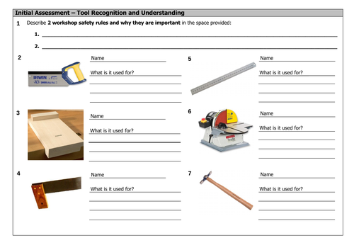 Mini Assessment - Tool Recognition and Understanding