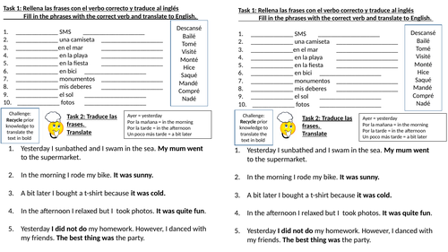 Viva 2 Module 1 (Unit 2 ¿Qué hiciste?)