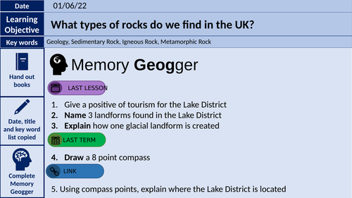 The three rock types