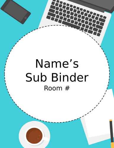 Editable Substitute Plan Template ★ Quick and Easy Prep! ★