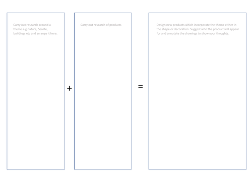 Design idea worksheet | Teaching Resources
