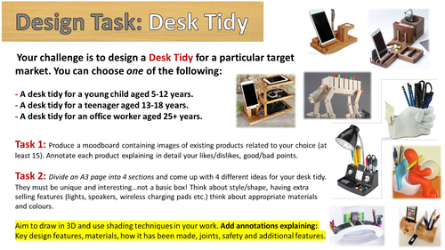 Desk Tidy Design Task