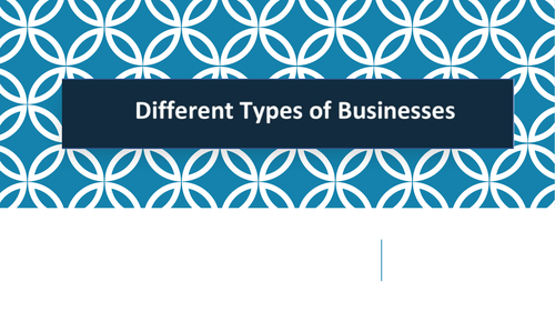 Different Types of Business