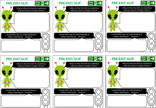 Bundle of Exit Tickets!