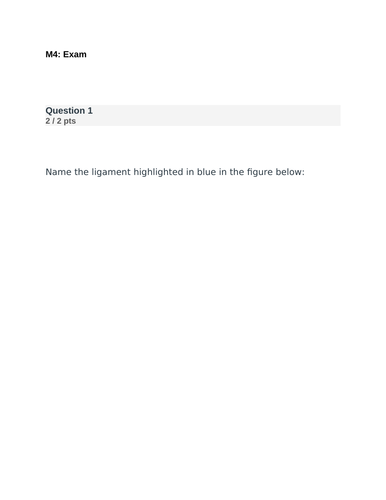 PORTAGE LEARNING BIOD151 BIOD 151 M4 Exam Questions And Answers 