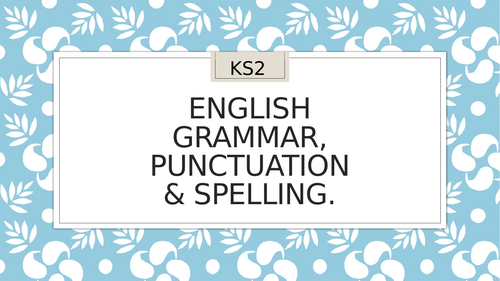 Grammar Revision KS2