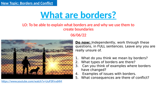 Conflict and borders topic