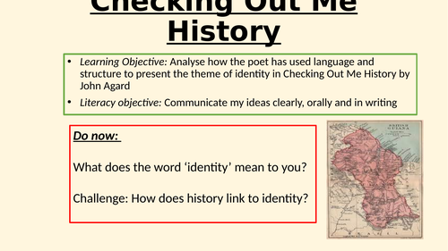 Identity in Checking out me history