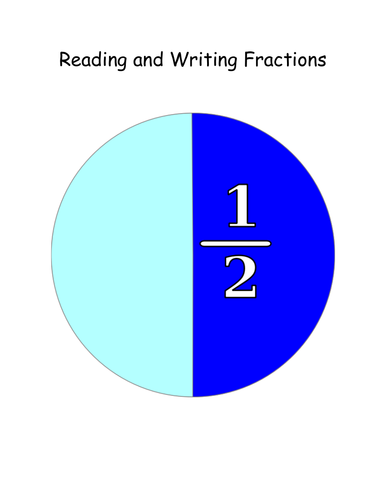 Reading and Writing Fractions