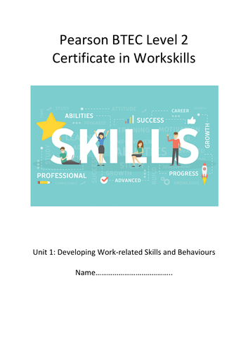 Workskills Unit 1 Booklet and Presentation 2021 course