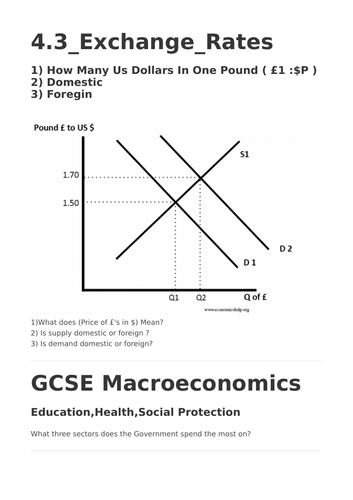 MacroEconomics GCSE Grade 9 Flashcard