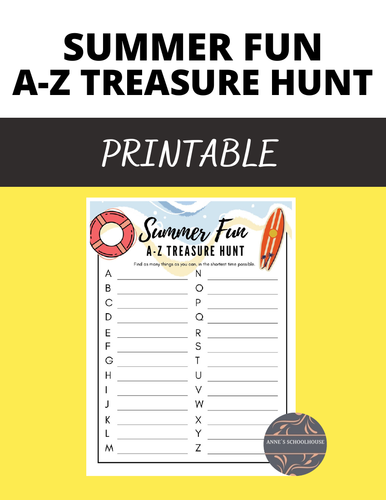 Summer A-Z Treasure Hunt
