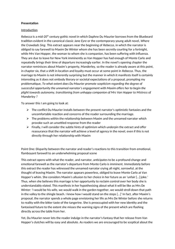 A* A level Rebecca notes and essays