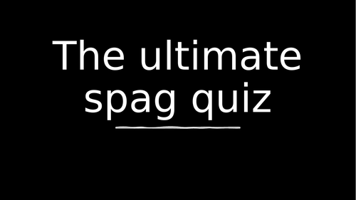 SPaG quiz Year 5 KS2