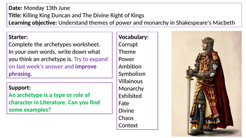 Macbeth Context Act 1 Divine Right Kings