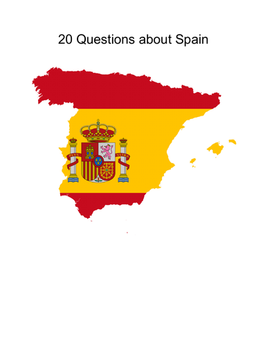 20 Questions about Spain | Teaching Resources