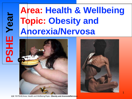 Obesity and Anorexia/Nervosa - PSHE - Year 9