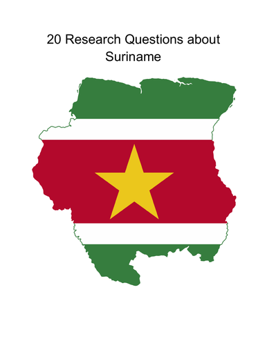 20 Research Questions about Suriname