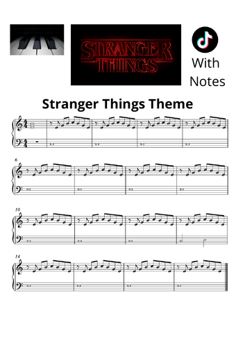 Stranger Things Sheet Music