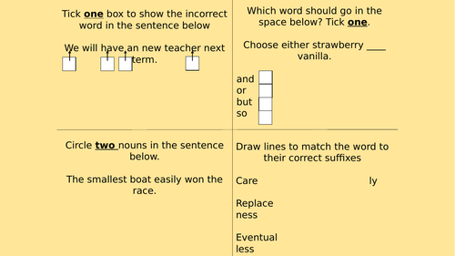 Year 3 Grammar Starters Teaching Resources