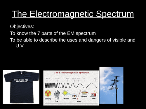 GCSE Physics and Combined Science Electromagnetic Spectrum Visible and UV lesson