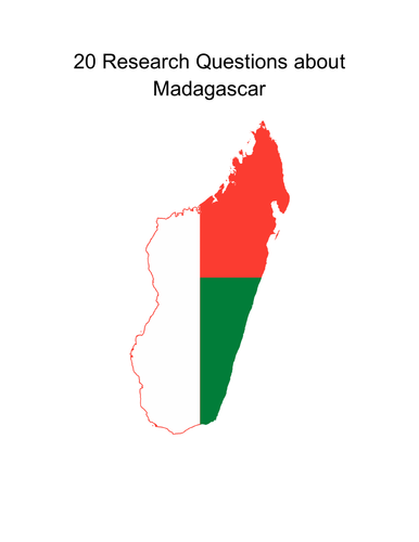 20 Research Questions about Madagascar