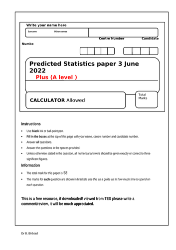 Predicted Statistics Paper3 June 2022