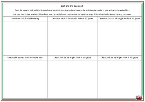 Jack and the Beanstalk Aging Worksheet