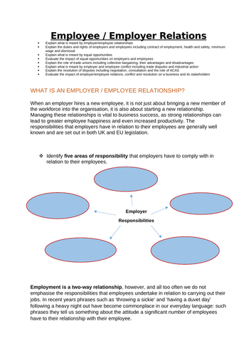 employee relationship assignment