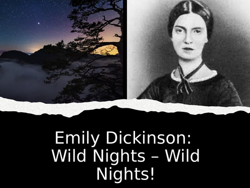 Wild Nights - Wild Nights! PowerPoint