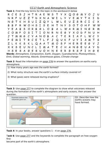 CC17 Earth and Atmospheric Science Revision Sheet, Edexcel Combined Science: Chemistry