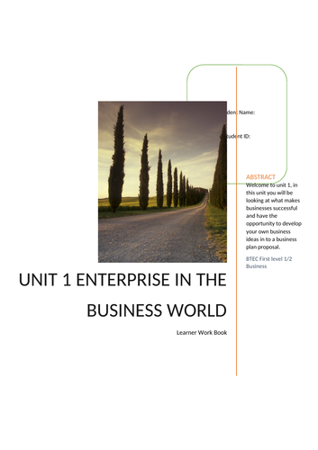 Level 2 Unit 1 workbook