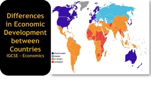 Differences in Economic Development between Countries