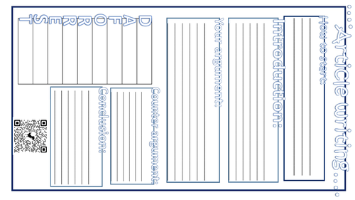 Article planning Sheet GCSE Paper 2 question 5