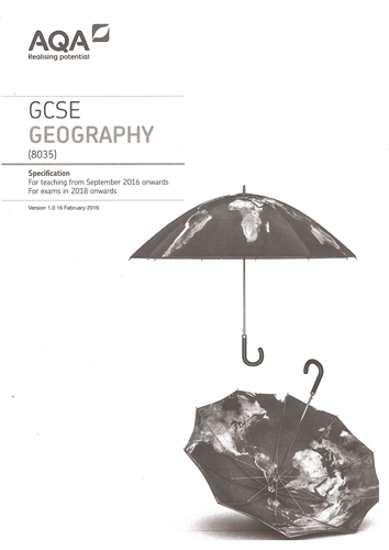 GCSE AQA Geography Paper 1+2 44 sides