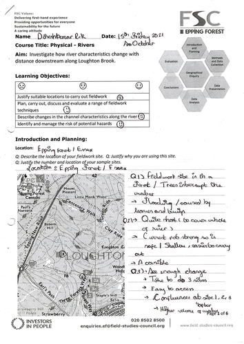 GCSE Geography AQA Issues and Evaluation Exmplar Work