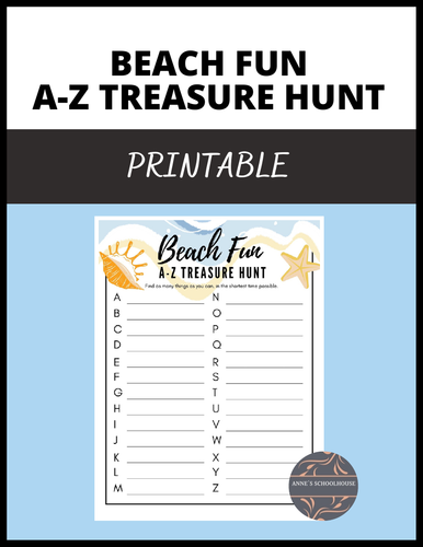 Summer: Beach Fun A-Z Treasure Hunt