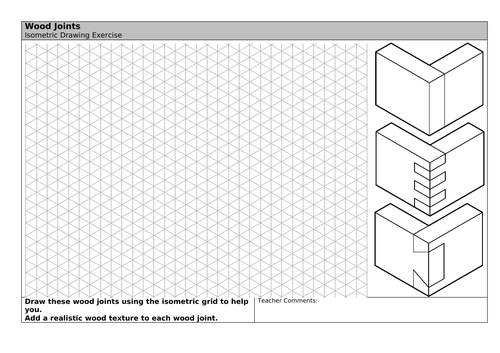 Isometric Drawing Wood Joints